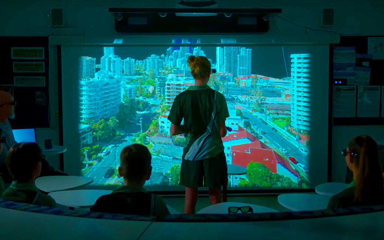School hologram wall