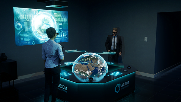 Hologram table display