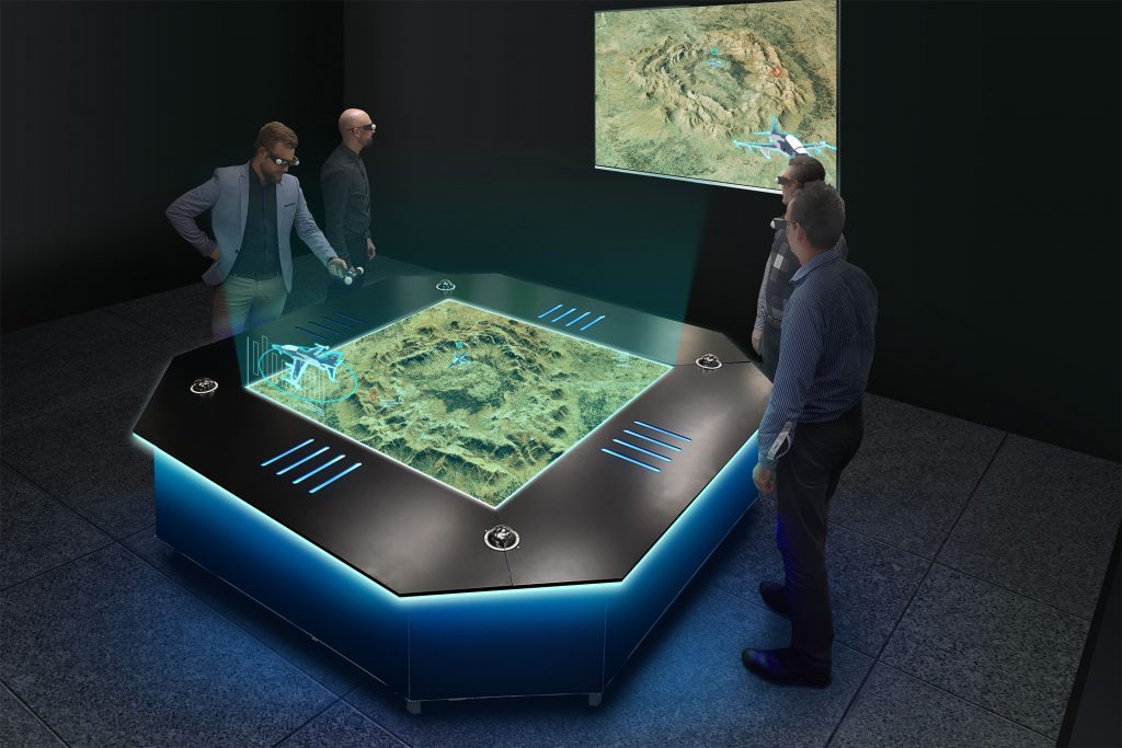 Hologram Tables used for asset tracking and data management